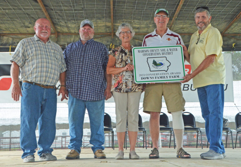 Madison SWCD Presents 2023 Conservation Award to Downs Family Farm