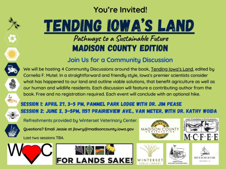 Tending Iowa’s Land Community Discussion Series Announced